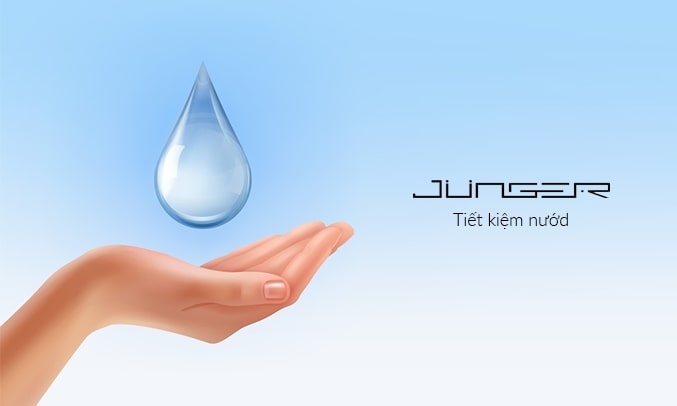 Máy rửa bát độc lập Junger MDWJ-101 9 Tiết kiệm nước hiệu quả với lượng nước tiêu tốn chỉ 10 lít