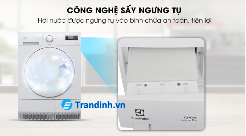 Ưu điểm của máy sấy ngưng tụ Electrolux