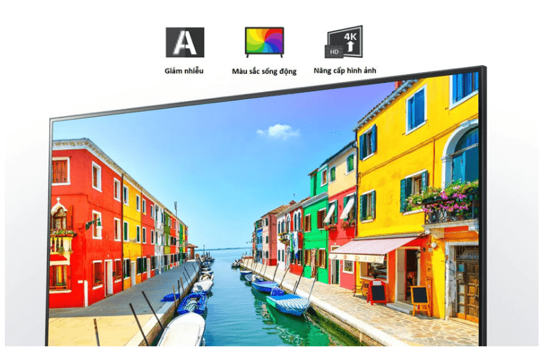 7. Smart Tivi LG 4K 43 Inch 43NANO77TPA tái tạo hình ảnh, xử lý màu sắc chính xác nhờ bộ xử lý Quad Core 4K