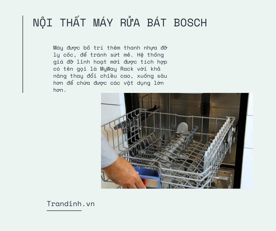 Những cải tiến nổi bật của máy rửa bát Bosch là gì? 4 1. Những cải tiến nổi bật của máy rửa bát Bosch bên ngoài