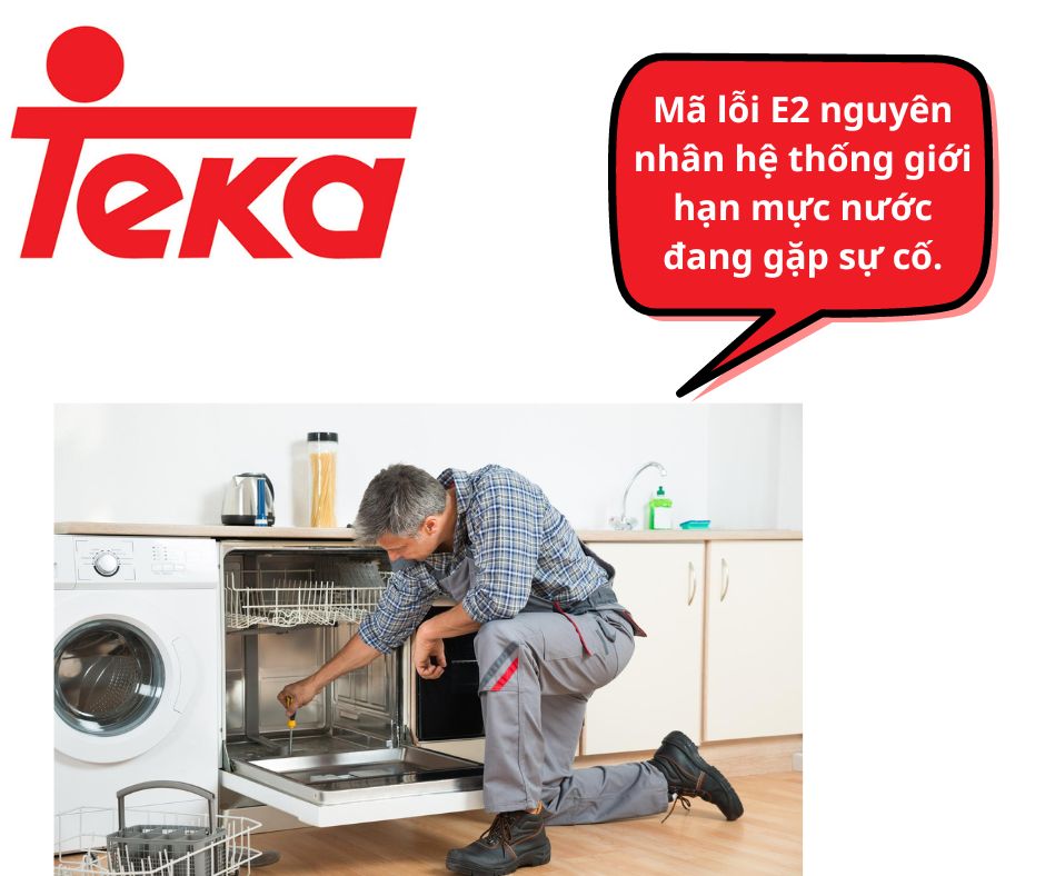1. Những mã lỗi thường gặp trên máy rửa bát Teka