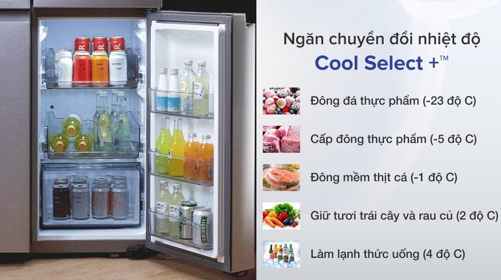 Tủ lạnh RF60A91R177/SV: Hệ thống kiểm soát độ ẩm thông minh