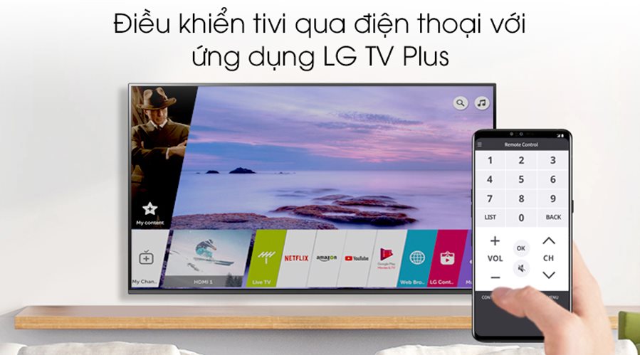13. Tivi LG 75NANO86 | Điều khiển bằng điện thoại với ứng dụng LG TV Plus