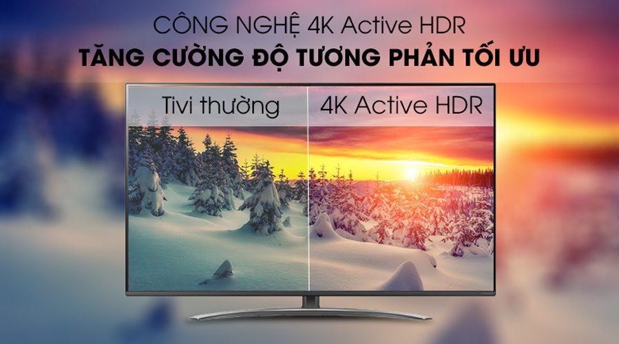6. Tivi LG 2021 75NANO86TPA  cho độ phân giải màn hình Ultra HD 4K, sắc nét gấp 4 lần Full HD