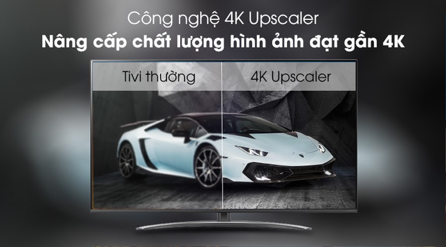 7. Tivi mới 2021 LG Tivi NanoCell 75NANO86 sở hữu công nghệ 4K Upscaler nâng cấp chất lượng hình ảnh đạt gần chuẩn 4K.