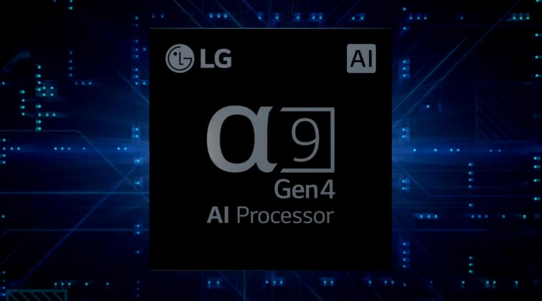 3. Tivi LG OLED48C1PTB | Tối ưu hóa chất lượng hình ảnh, âm thanh tự động nhờ chip AI 4K α9 thế hệ thứ 4