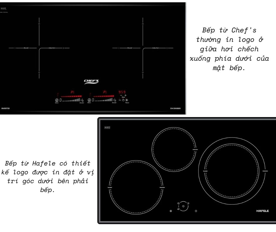 1. So sánh bếp từ Hafele và Chefs