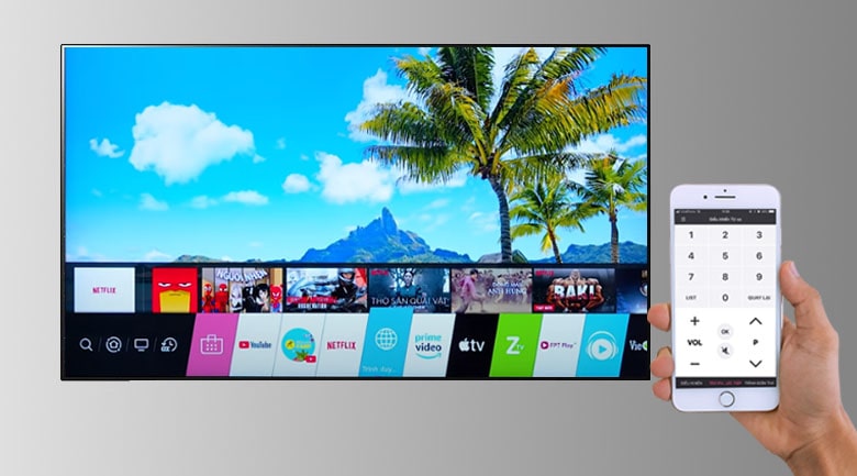 12. Tivi 4K 50 inch 50NANO86TPA Điều khiển tivi bằng điện thoại dễ dàng qua ứng dụng LG TV Plus