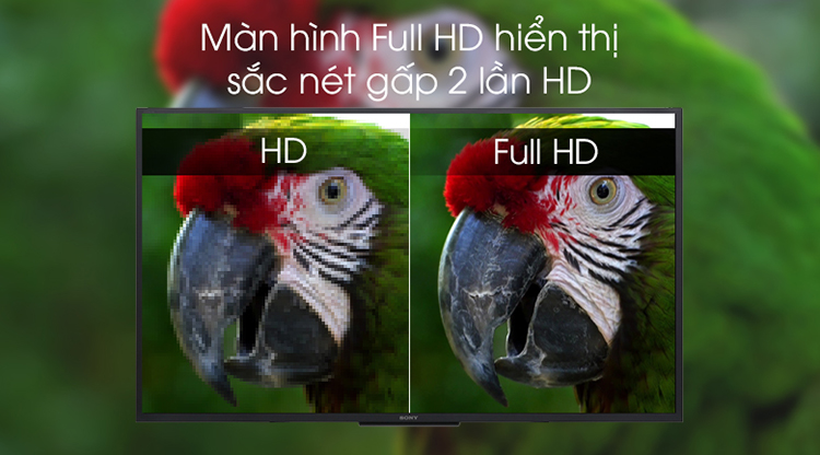 3. Tivi Sony Full HD 50 inch KDL-50W660G/Z độ phân giải Full HD 