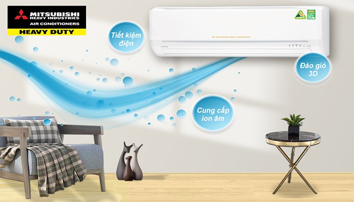 1. Điều hòa Mitsubishi Heavy 1 chiều 12000 SRK/SRC12CT-S5