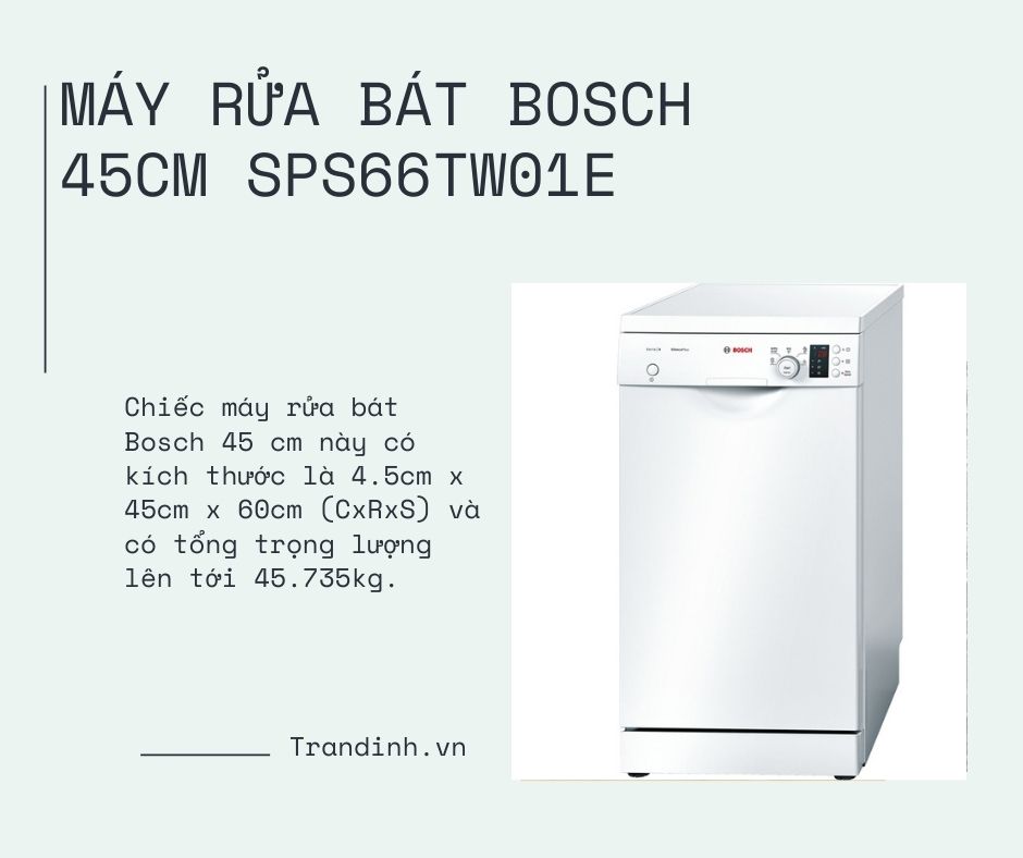 Top 3 máy rửa bát Bosch 45cm nên mua trong năm 2022 4 3. Top 3 máy rửa bát Bosch 45cm nên mua trong năm 2022