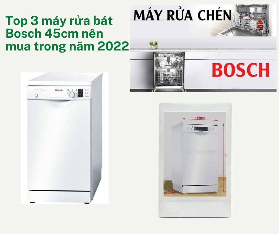 Top 3 máy rửa bát Bosch 45cm nên mua trong năm 2022 1 3 top máy rửa bát Bosch 45cm