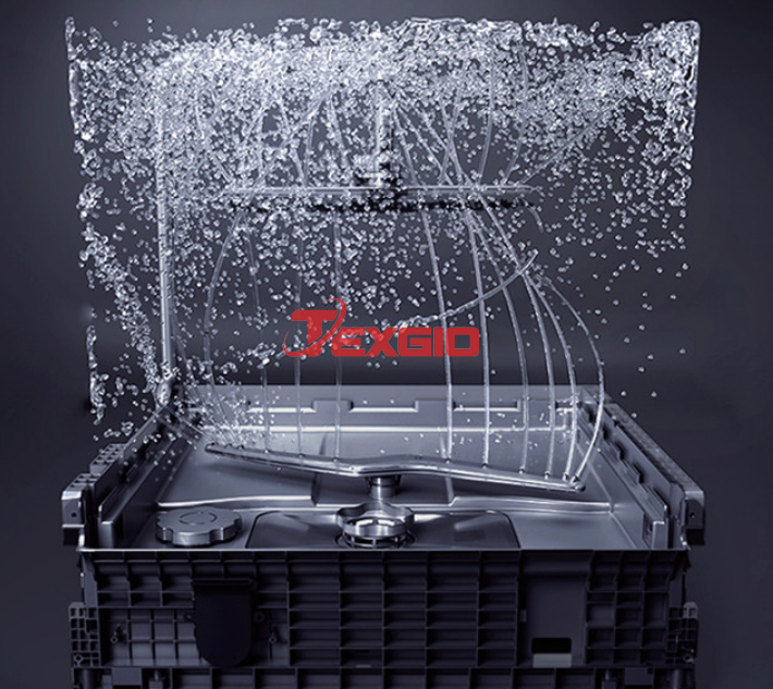 2. Nguyên lý hoạt động máy rửa bát Texgio là gì? 