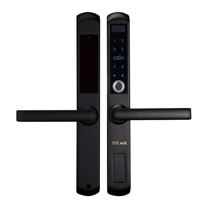 Ưu nhược điểm của khoá vân tay cửa nhôm? Có nên mua không ? 6 4. Một số mẫu khoá thông minh cửa nhôm.