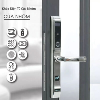 1. Ưu điểm của khoá vân tay cửa nhôm ?