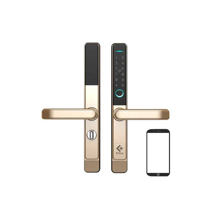 Ưu nhược điểm của khoá vân tay cửa nhôm? Có nên mua không ? 4 4. Một số mẫu khoá thông minh cửa nhôm.