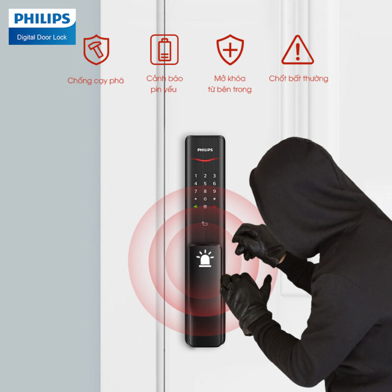 Ưu & nhược điểm của khoá vân tay PHILIPS ? | Chia Sẽ KN 2 1. Ưu điểm của khoá vân tay Philips.