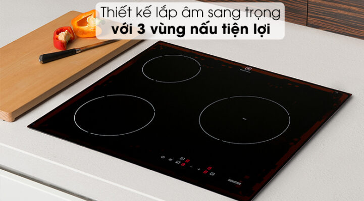 Bếp từ âm 3 bếp (3 vùng nấu)