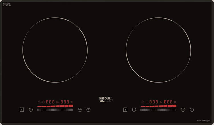 Bếp từ chính hãng Napoliz -Sử dụng mặt kính cường lực