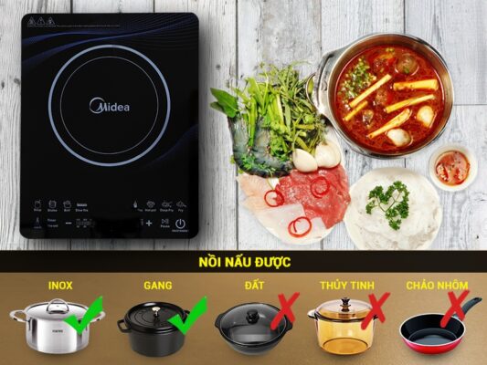 Bếp từ đơn Bauer BE31DI 10 Bếp từ đơn kén nồi