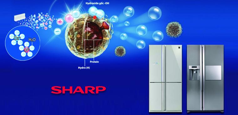 Tủ lạnh Sharp SJ-SBX530V-SL với công nghệ độc quyền Plasmacluster Ion - Diệt khuẩn