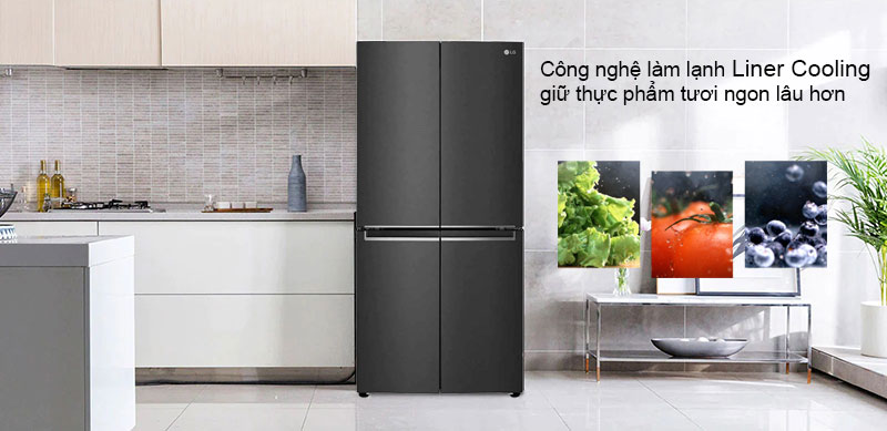 Tủ lạnh LG Inverter 530 Lít GR-B53MB với Công nghệ làm lạnh Liner Cooling
