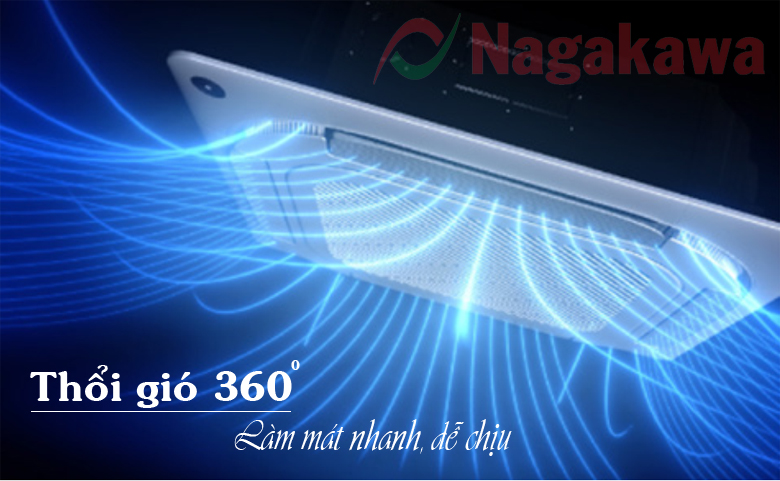 Điều hoà Nagakawa 36000BTU NTC36R1U16 - Luồng gió 360 độ