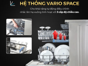 Máy rửa bát Kocher KDEU-8855S7 (SERIES 7) 5 khay rua copy