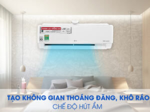 Điều hoà LG V13APFP 12000 btu 1 chiều Inverter 5 Chế độ hút ẩm khô thoáng