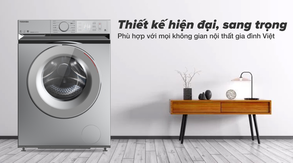Tổng quan thiết kế máy giặt Toshiba 9.5 kg TW-BL105A4V(SS)