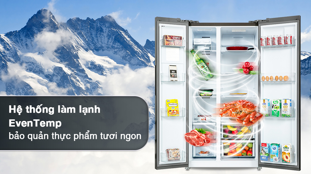 Tủ lạnh Electrolux ESE6600A-AVN với công nghệ làm lạnh và công nghệ bảo quản thực phẩm