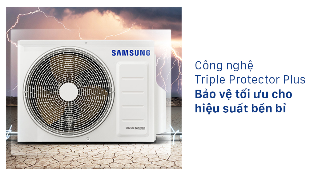 Máy lạnh Samsung Digital Inverter 9,400 BTu/h (F-AR10TYHYCW20) 9 Bảo vệ tối ưu cho hiệu suất bền bỉ với công nghệ Triple Protector Plus
