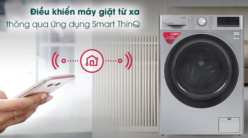 Cho phép điều khiển máy giặt từ xa qua ứng dụng SmartThinQ