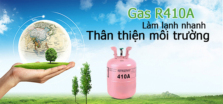 Gas R-410A thân thiện với môi trường