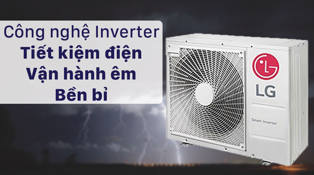 Dàn nóng máy lạnh LG A3UQ30GFD1 - Công nghệ inverter siêu tiết kiệm điện
