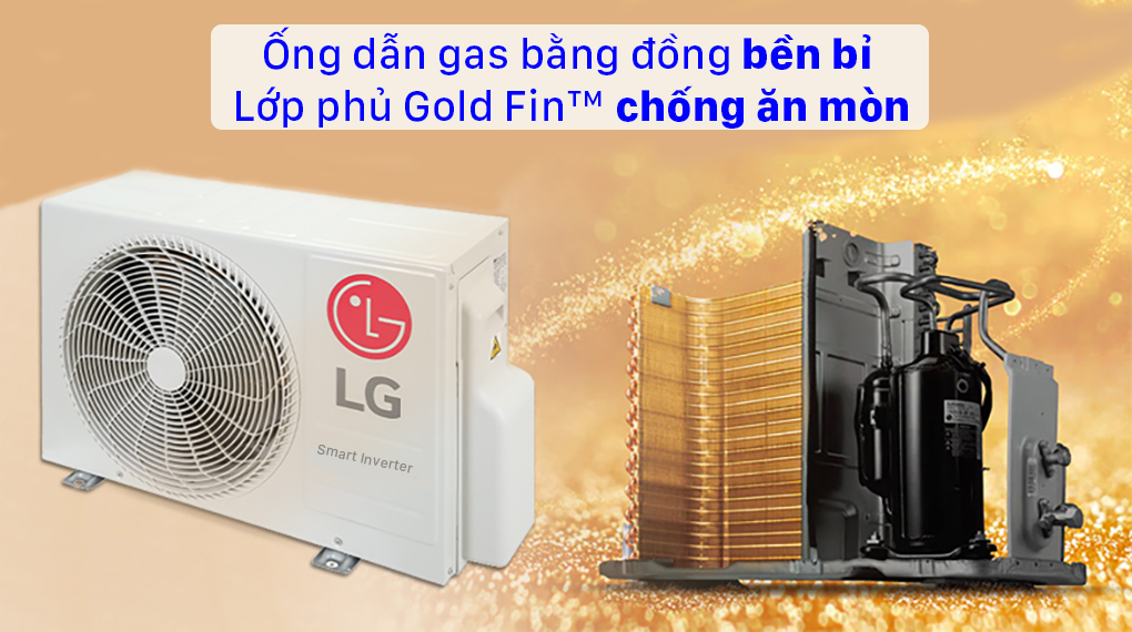 Điều hòa multi LG A3UQ30GFD1- Dàn tản nhiệt mạ vàng Gold Fin™