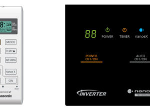 Điều hòa cây Panasonic S-34PB3H5 34000BTU inverter 7 Điều khiển từ xa và bảng điều khiển điều hòa cây Panasonic