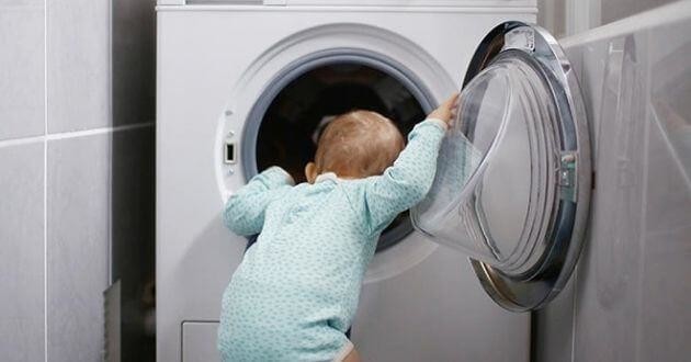 Máy giặt LG inverrter FV1414S3P -Trang bị khóa trẻ em an toàn