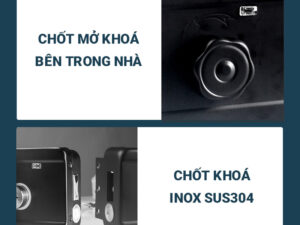 Khoá vân tay cửa cổng Kitos KT-DL03 Pro