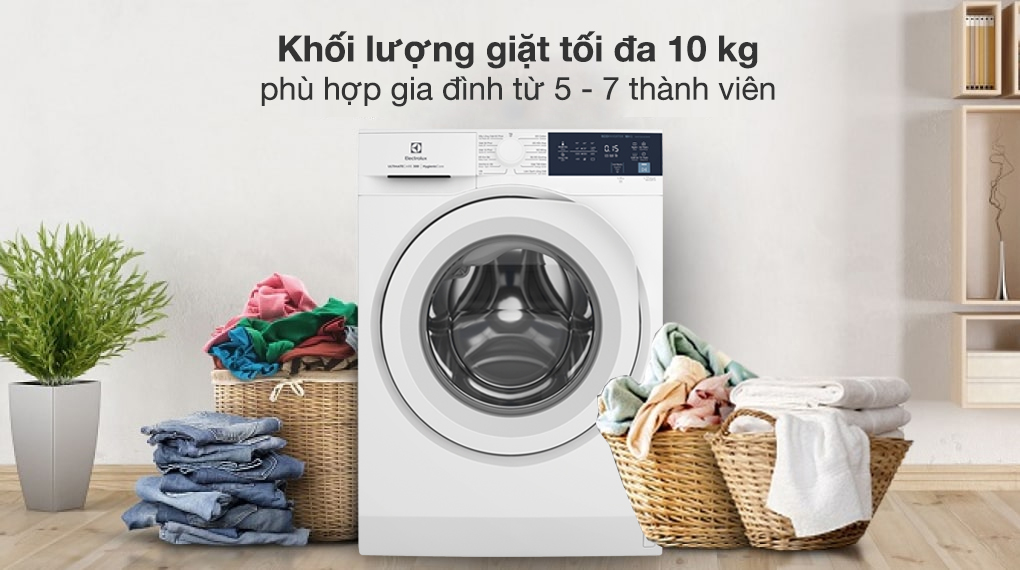 1. Hình ảnh tổng quát máy giặt Electrolux Inverter 10 kg EWF1024D3WB