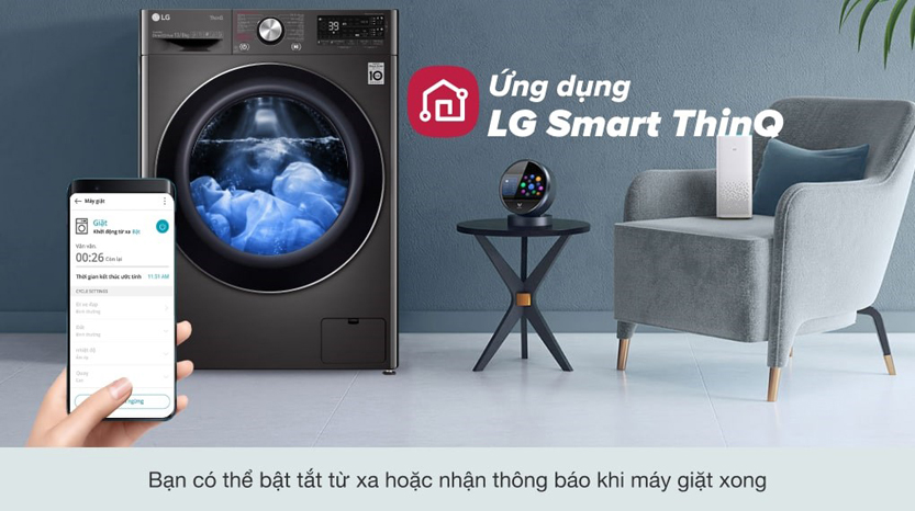 Máy giặt LG FV1412S3PA ứng dụng thông minh