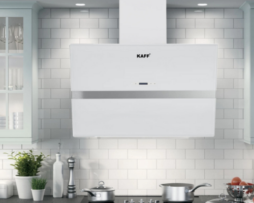 Máy hút mùi kính phẳng Kaff KF-LUX-AT70FH-WH 6 2. Công suất hút mạnh mẽ, động cơ tuabin đôi trên máy hút mùi KF-LUX-AT70FH-WH
