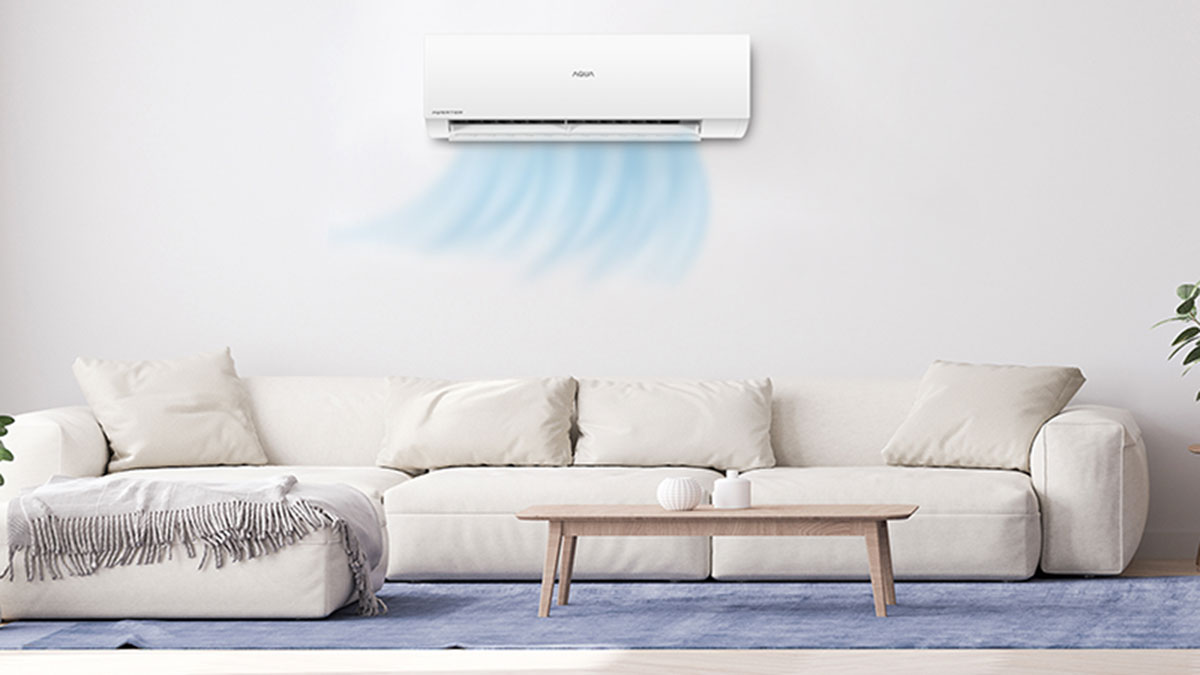Điều hòa Aqua AQA-RV18QA Inverter 18000 BTU 10 Điều hòa Aqua AQA-RV18QA - mang màu sắc đơn giản, sang trọng