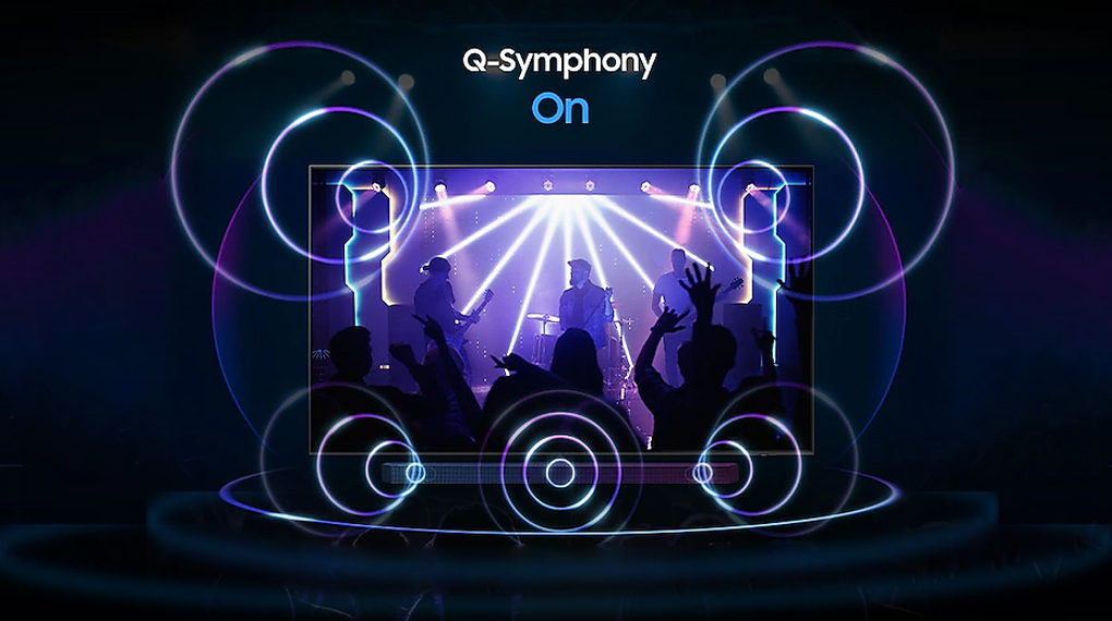 Tivi Samsung QA 50QN90C 50 inch Neo QLED 4K trang bị công nghệ Q-Symphony