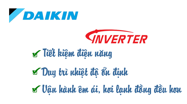 Điều hòa cây FVA71AMVM/RZF71CYM Daikin trang bị công nghệ Inverter tiết kiệm điện