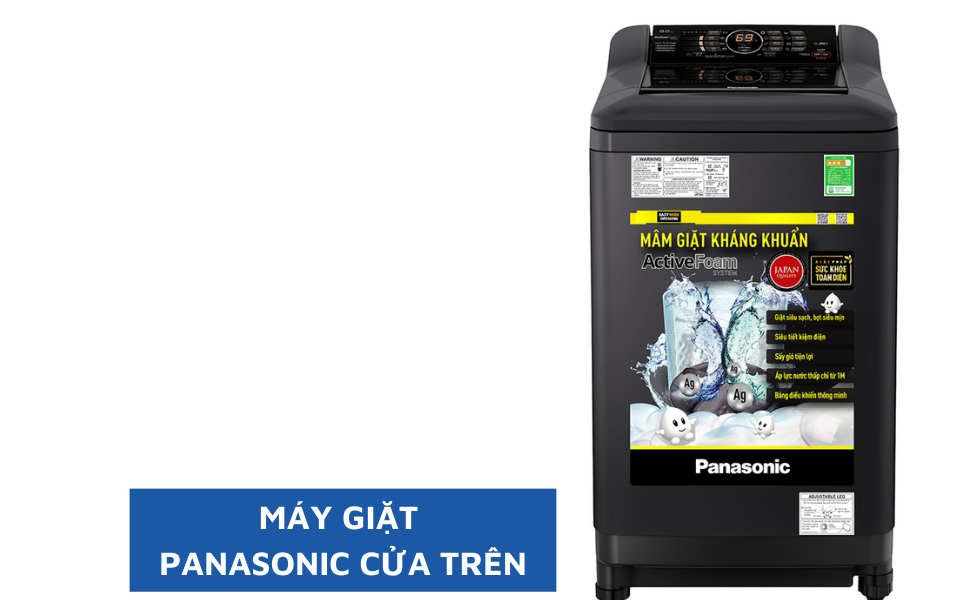 Máy giặt Panasonic 14 Kg inverter NA-FD14V1BRV 1 Máy giặt Panasonic cửa trên
