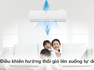 Điều hòa LG V10WIN Inverter 1 chiều 9000BTU (1HP) 5 Điều hòa LG Inverter 8800 BTU V10WIN - Cơ chế thổi gió