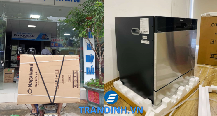 Máy rửa bát - máy rửa chén Nagakawa NAG3602M14 4 5. Trần Đình hỗ trợ giao hàng và lắp đặt tại nhà