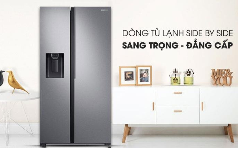 Thiết kế sang trọng, tinh tế của tủ lạnh Panasonic side by side