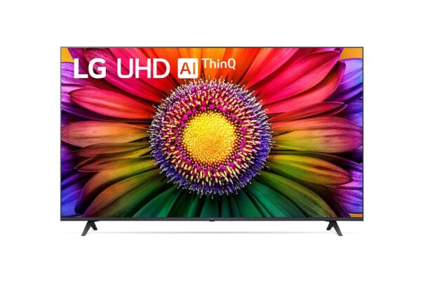 LG Tivi LG UHD UR8050 55 inch 2023 4K Smart TV | 55UR8050, A front view of the LG UHD TV, 55UR8050PSB